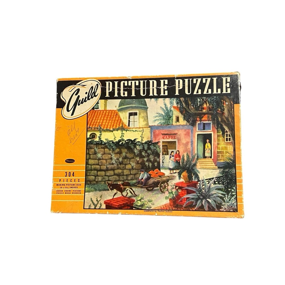 Vintage Whitman Guild Sorrento 304 Piece Picture Puzzle Pauline Jackson 2900-29